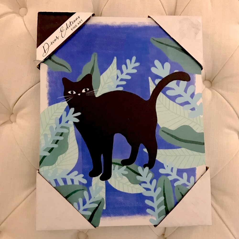 11x14 Canvas Art Print With Cat